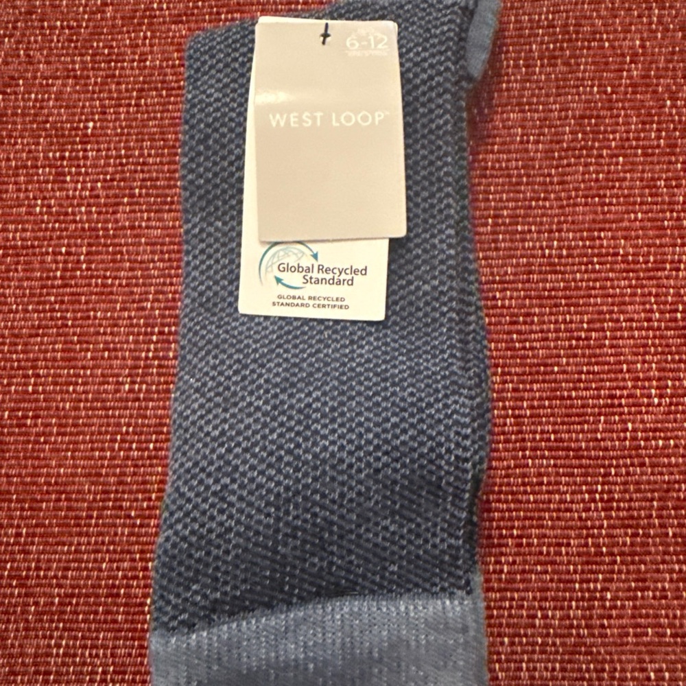 West Loop Blue Dress Socks Knit Collection